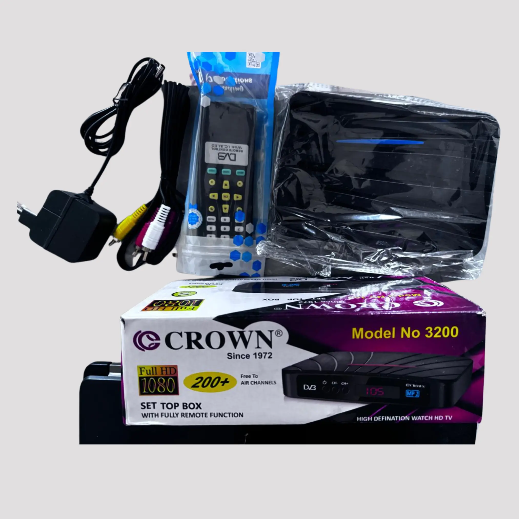 Crown Free to Air Set Top Box | No Monthly Recharge